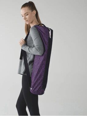 Lululemon Yoga Mat Carry Bag Class Travel Instructor Purple